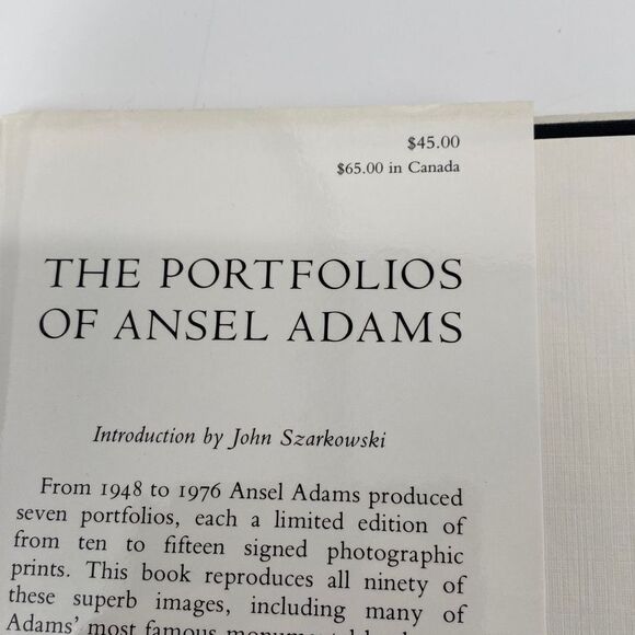 The Portfolios Of Ansel Adams Hard Back Coffee Table Art Print Book - Picture 5 of 14
